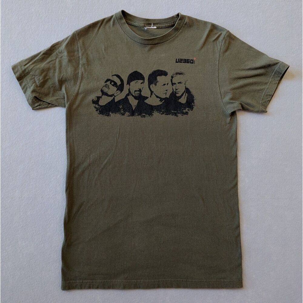 U2 360° Tour Concert T-Shirt 2009-2011 Army Green Men's Size M